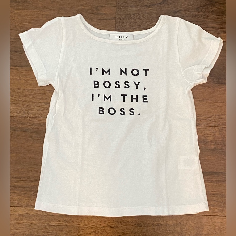 MILLY MINIS Girls Humor Top Tee - Size 4